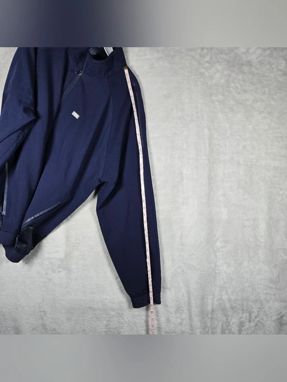 FIGS Technical Collection Full Zip Scrub Jacket Men Size 2XL XXL Navy Blue Lined